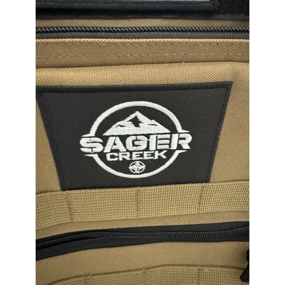 Sager Creek Tactical Backpack Coyote Tan MOLLE Military Range Bug Out Gear Bag